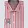 Red and White Striped Dress Shirt
