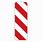 Red and White Striped Sign