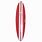 Red and White Surfboard