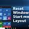 Reset Windows 10 Start
