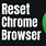 Restore Google Chrome Browser
