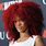 Rihanna Red Curly Hair