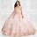 Rose Gold Champagne Blush Quince Dress