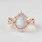 Rose Gold Opal Engagement Rings