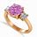 Rose Gold Pink Sapphire Ring