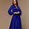 Royal Blue Silk Dress