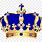 Royal Blue and Gold Crown