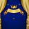 Royal Blue and Gold Crown Background