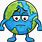 Sad Earth Clip Art