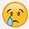 Sad Emoji with Tears