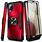 Samsung Galaxy J12 Phone in Red Case