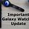 Samsung Watch Update Software