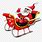 Santa Sleigh Emoji
