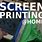 Screen Printing at Home