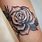 Shaded Rose Tattoo