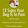 Signs of Pain in Dogs