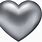Silver Heart Emoji