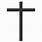 Simple Christian Cross Silhouette