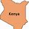 Simple Map of Kenya