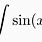 Sin(X) Integral