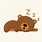 Sleepy Bear Clip Art