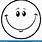 Smiley Face Cartoon Black and White