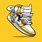 Sneakers J1 Yellow Anime