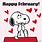 Snoopy February Clip Art