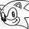 Sonic Head Coloring Pages