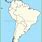 South America Map Plain