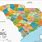 South Carolina State County Map
