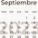 Spanish Calendar September