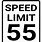 Speed Limit 55 Sign