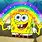 Spongebob Meme with Rainbow