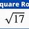 Square Root 17