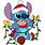Stitch Navidad PNG