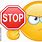 Stop Sign Emoticon