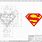 Superman Logo Dimensions