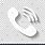 Telephone Icon in White