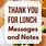 Thank You for Lunch Message