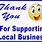 Thanks for Supporting Local Business Logo