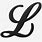 The Letter L in Cursive