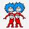Thing 1 and 2 Clip Art