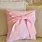 Throw Pillow with Bow