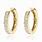 Tiny Gold Hoop Earrings 14K