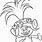 Trolls Poppy Face Coloring Page