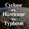 Typhoon and Cyclone