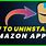 Uninstall Amazon App