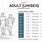Unisex Adult Size Chart