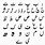 Urdu Alphabet Calligraphy